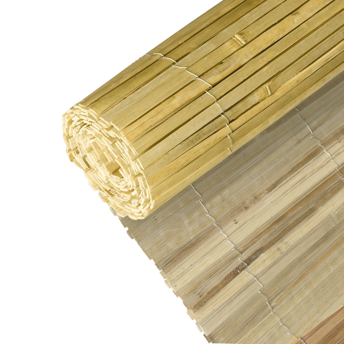 SICHTSCHUTZZAUN SolVision B33 200/600 cm Bambus Hell - Naturfarben, Naturmaterialien (600/200cm) - Sol Royal