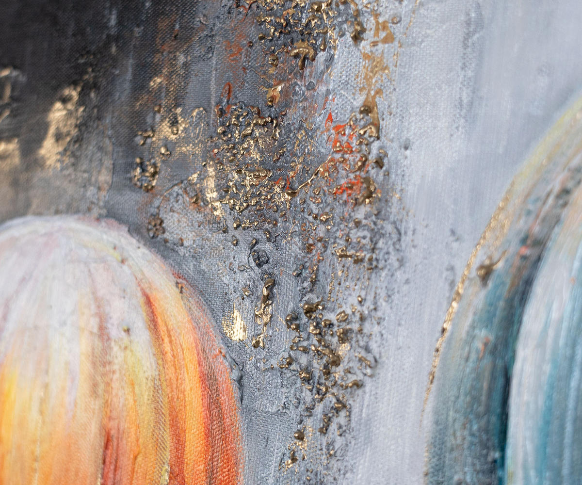 GEMÄLDE Sonniger Horizont auf Keilrahmen 115x50 cm - Multicolor, Holz (115/50cm) - YS-art gallery