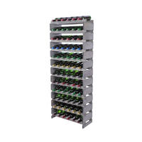 WEINREGAL VINOTECA FLEX PRO HxBxT 163x65x28cm 72 Flaschen auf 12 Ebenen Grau - Grau, Holz (65/163/28cm) - PROREGAL