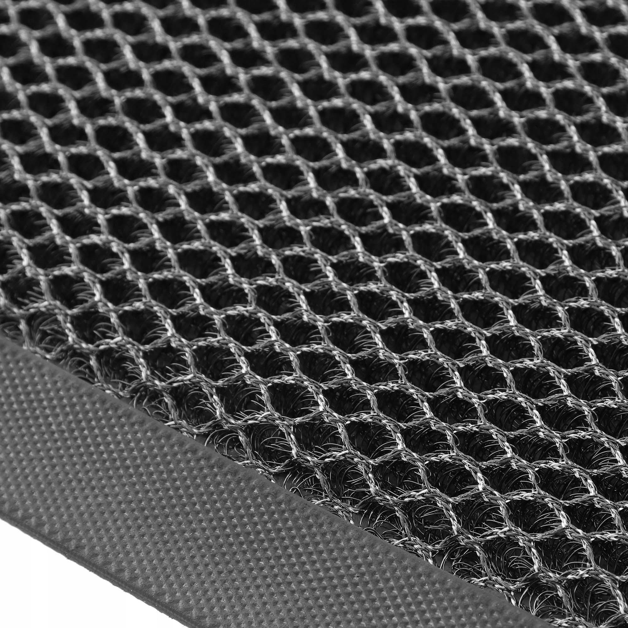 FUSSMATTE 60x40 cm schwarz - Schwarz, Kunststoff (60/40cm) - KADAX