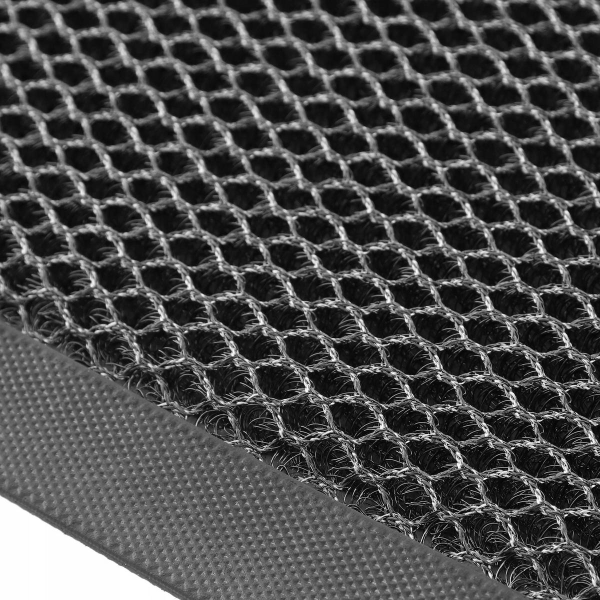 FUSSMATTE 60x40 cm schwarz - Schwarz, Kunststoff (60/40cm) - KADAX