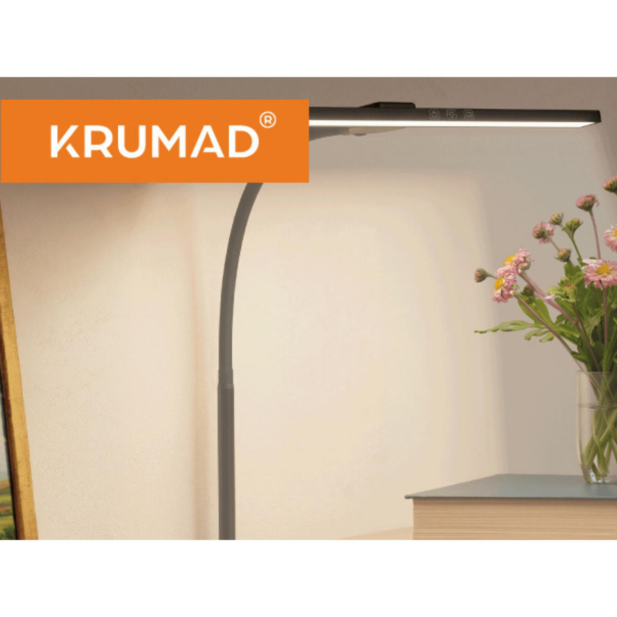 SCHREIBTISCHLEUCHTE, Schreibtischlampe, Schwarz - Schwarz, Kunststoff (70/39/70cm) - KRUMAD