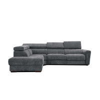 ECKSOFA CALVERA 5-Sitzer, graphitfarben - Graphitfarben, Holzwerkstoff/Textil (239/298cm) - Courtois Laville