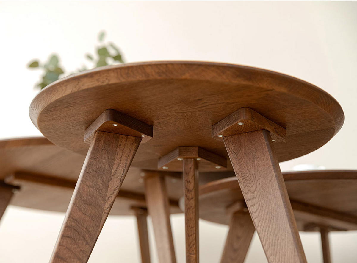 COUCHTISCH Orbetello Eiche Tabacco 70 / 70 / 41,5cm - Dunkelbraun, Holz (70/70/41.5cm) - Feldmann-Wohnen