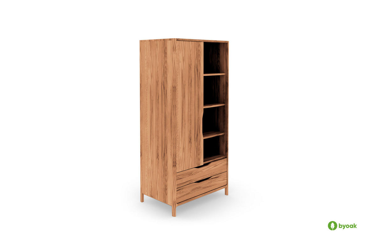 KLEIDERSCHRANK PAUL Kernbuche - Kernbuche, Holz (95/188/60cm) - byoak
