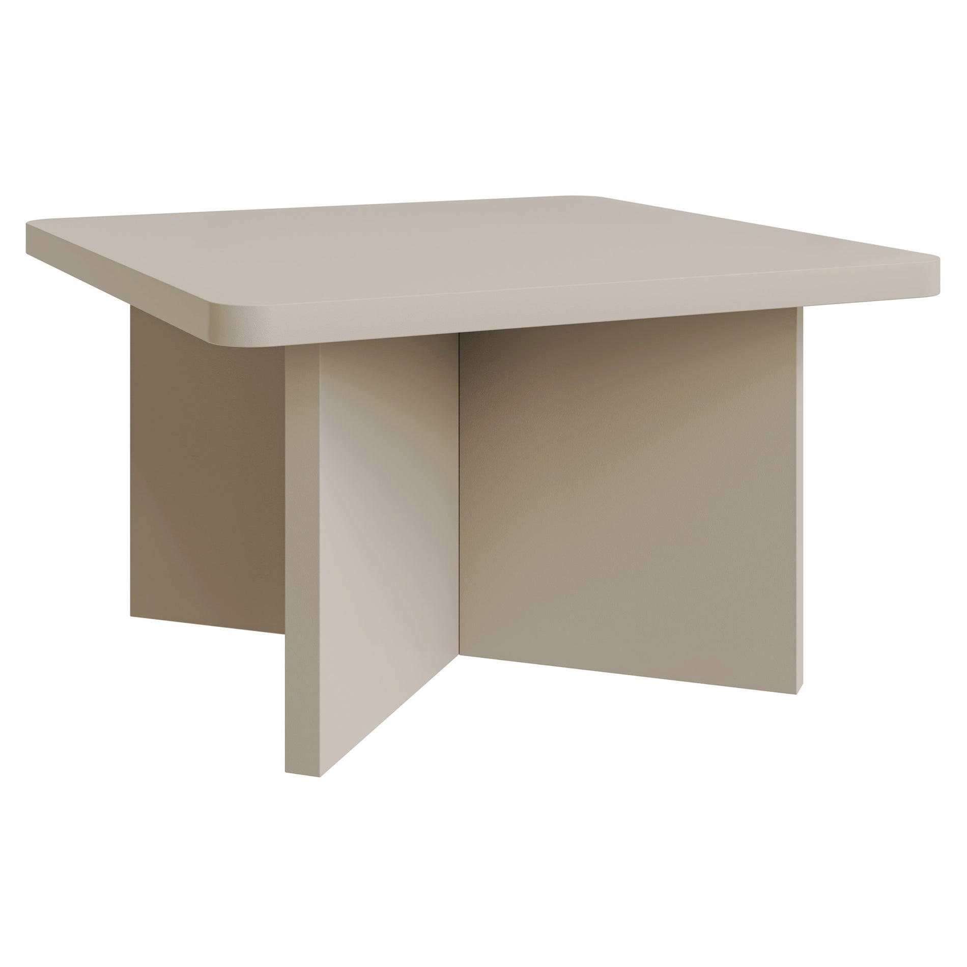 COUCHTISCH Qubeo kaschmirgrau 60 cm - Taupe, Holzwerkstoff (60/60/35cm) - Selsey