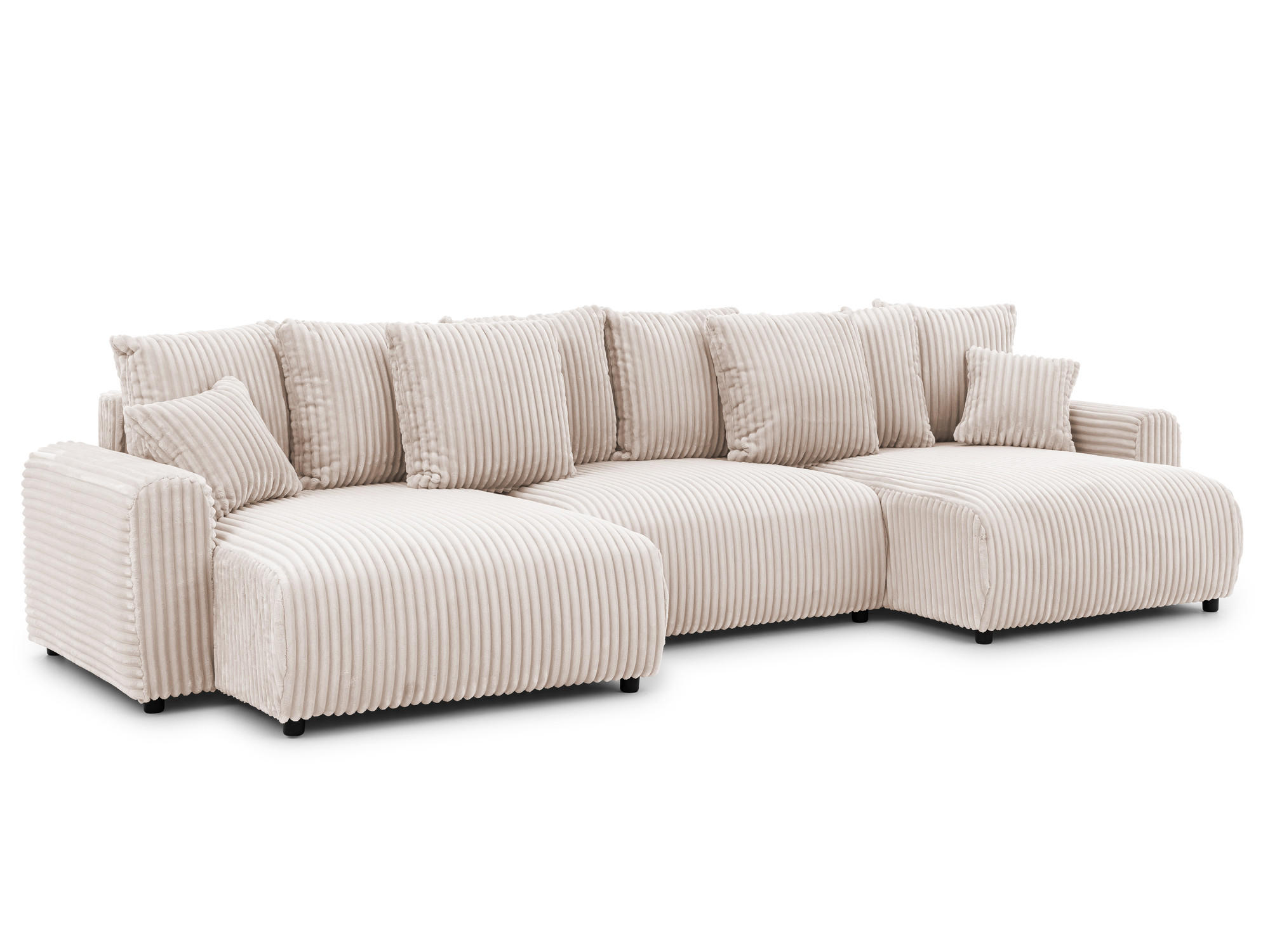 S-Style Wohnlandschaft Beige 336x88x140 cm