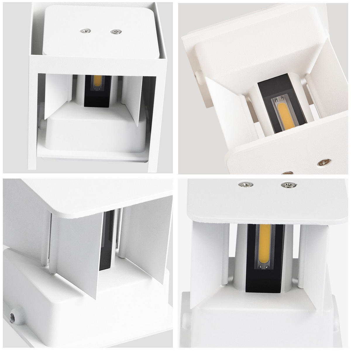 LED WANDLEUCHTE Inspiration 1er-Set - Weiß, Metall (10/10/10cm) - Nettlife