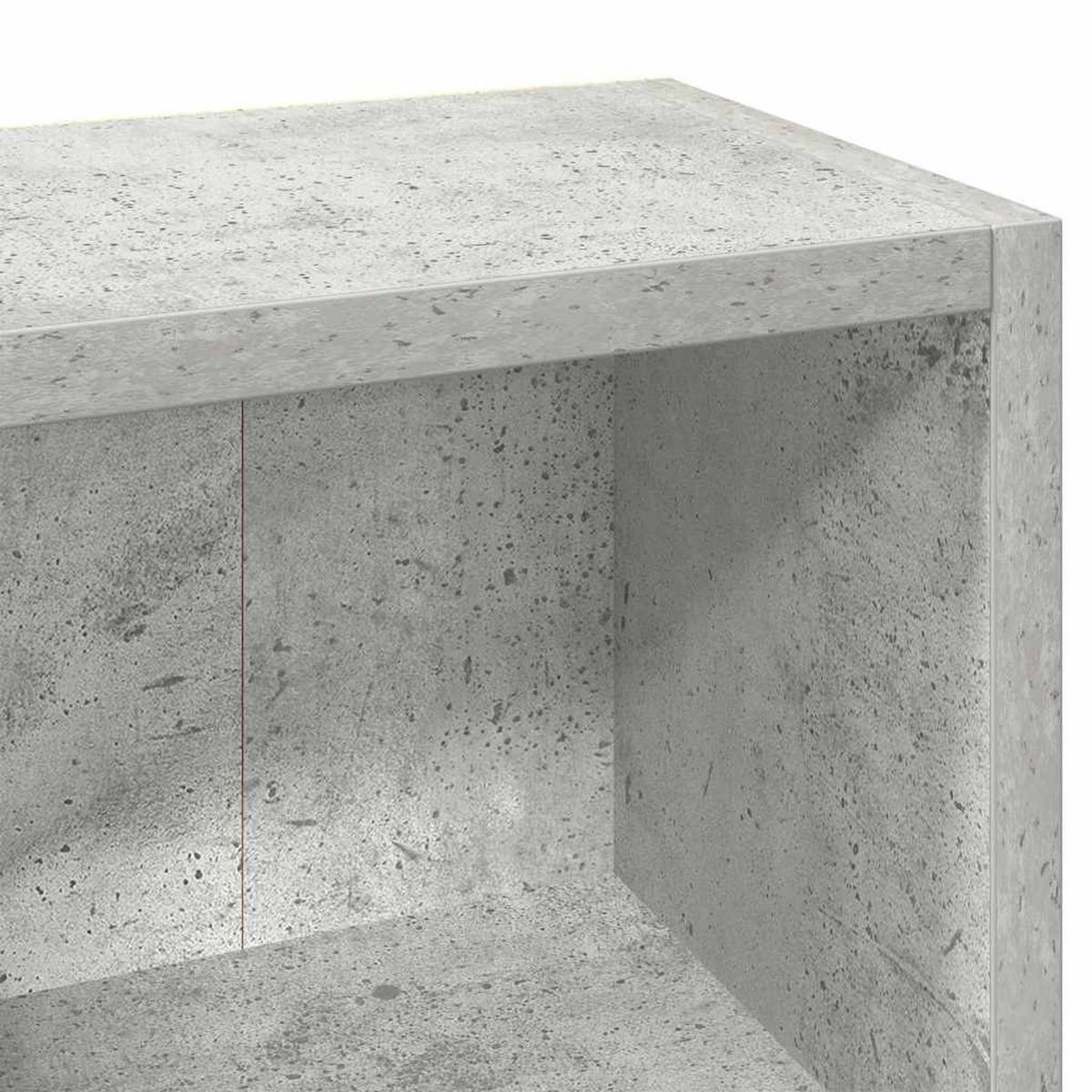 CD-REGALE 2Er Set Betongrau 21/16/93,5 Cm Holzwerkstoff - Grau, Holzwerkstoff (16/93.5/21cm) - vidaXL