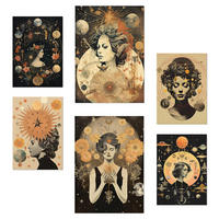 POSTER Set Mit 6 Femininen & Mystischen Esoterischen A3 & A4 Rahmenlos - Klar, Papier (29/3cm) - Nacnic