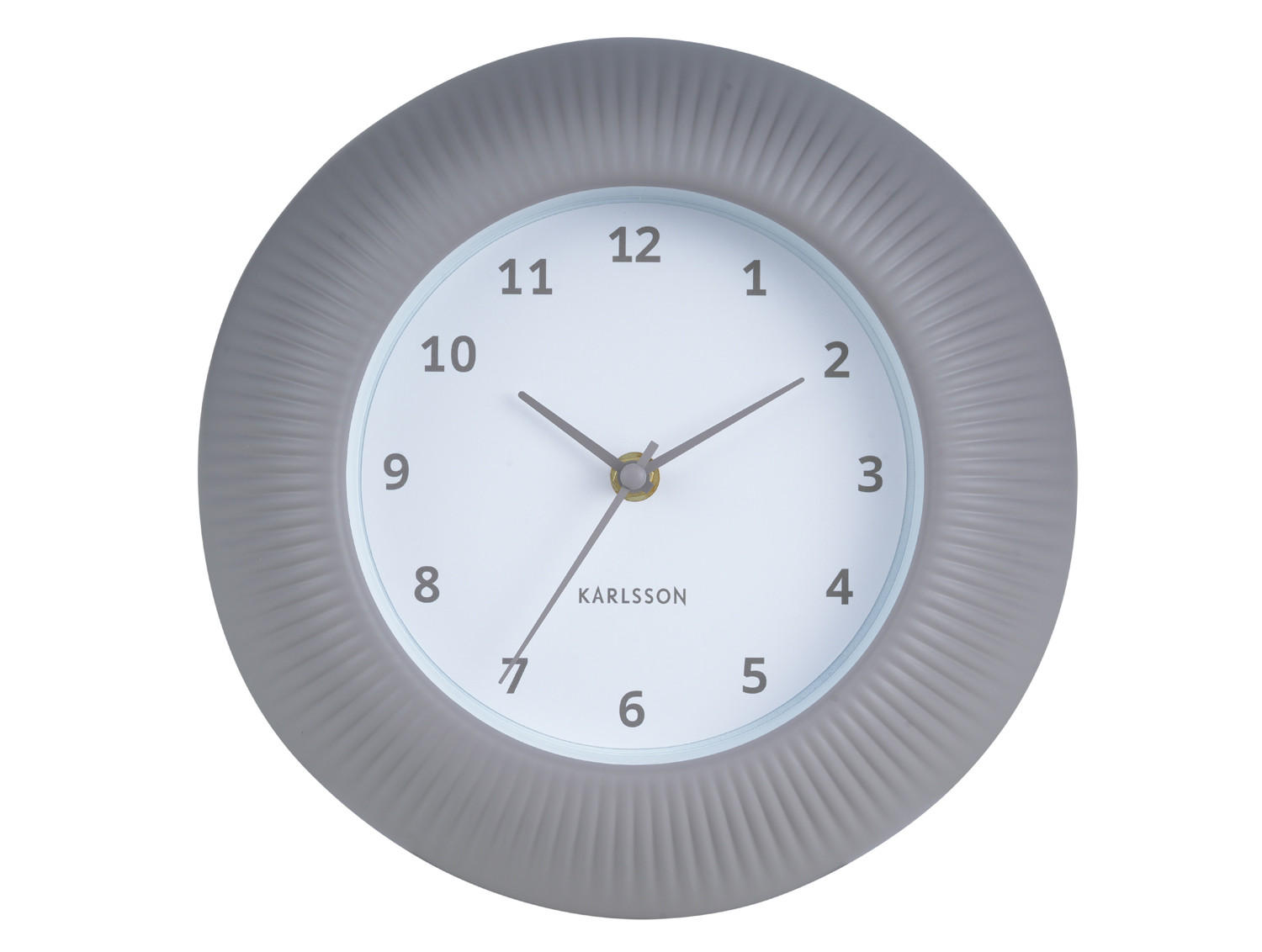 WANDUHR Tender Rib Ø25 cm - Grau, Kunststoff (25/4.5/25cm) - Karlsson