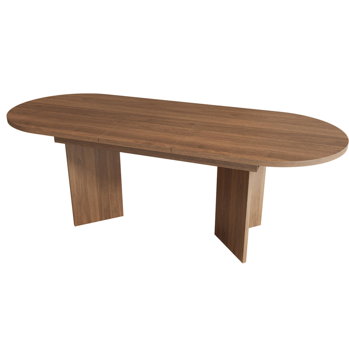 ESSTISCH aus MDF 140/180x90 cm Walnussfarben ausziehbar mit abgerundeten Ecken - Walnussfarben, Holzwerkstoff (180/90/75cm) - Modfu