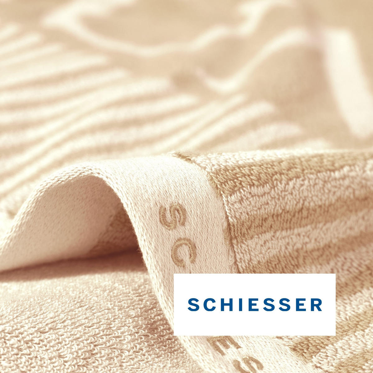 SAUNATUCH Rom - 75x200 cm - Sand - Sandfarben, Textil (75/200cm) - SCHIESSER