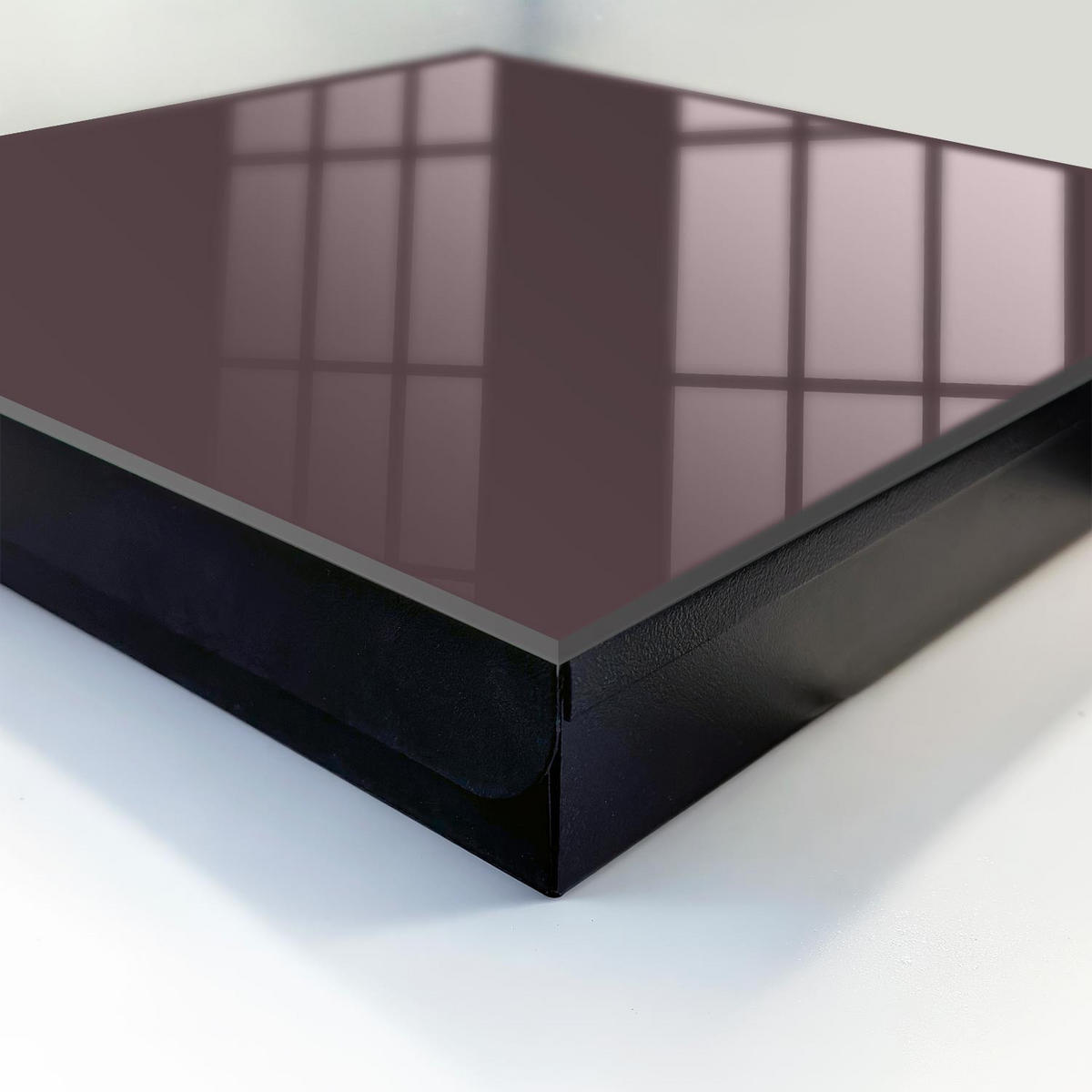 SCHLÜSSELBOX Schwarz 30x30 cm- Türöffnung nach rechts - Grau - Braun, Metall (30/30/5cm) - TULUP
