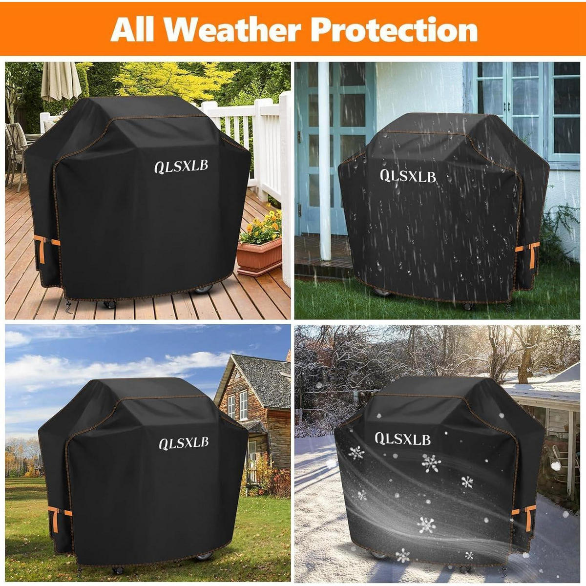 GRILLABDECKUNG 165 x 71 x 122 cm 420D Oxford Wasserdicht UV-beständig - Schwarz, Kunststoff (122/71/165cm)