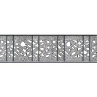 SICHTSCHUTZSTREIFEN Design Vlies Graphic für Doppelstabmatten Hellgrau 2,6m - Hellgrau, Kunststoff (260/19cm) - ZAUN|ZU