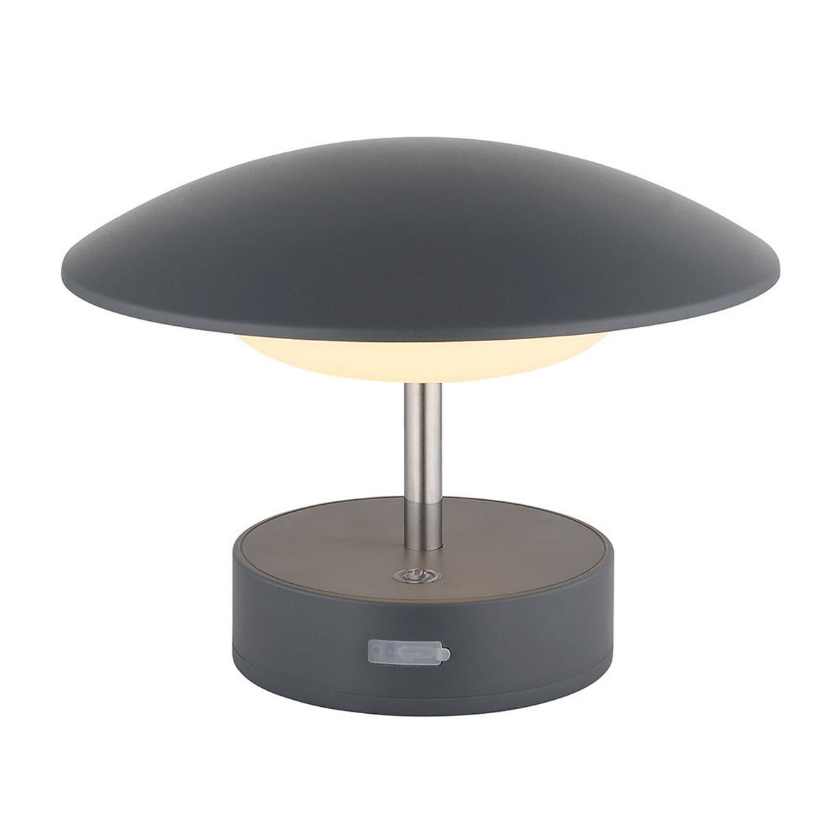 LED TISCHLEUCHTE TOMO Anthrazit - Anthrazit, Metall (15/19/26cm) - Globo Lighting