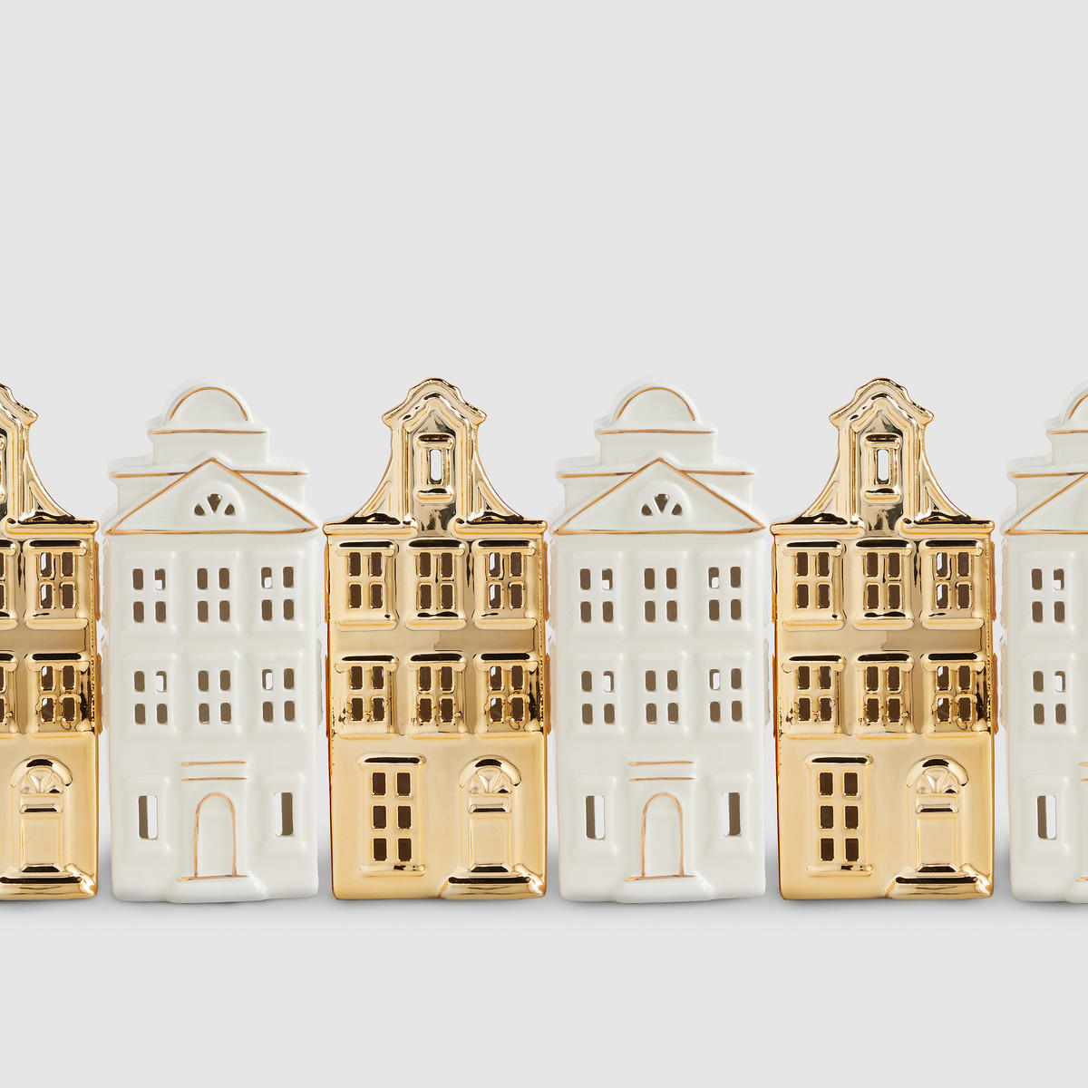 KERZENSTÄNDER Karit, Weiß, 15 x 6 x 7.2 cm, Dekorative Weihnachtsdeko - Weiß, Keramik (6/15/7.2cm) - home&you