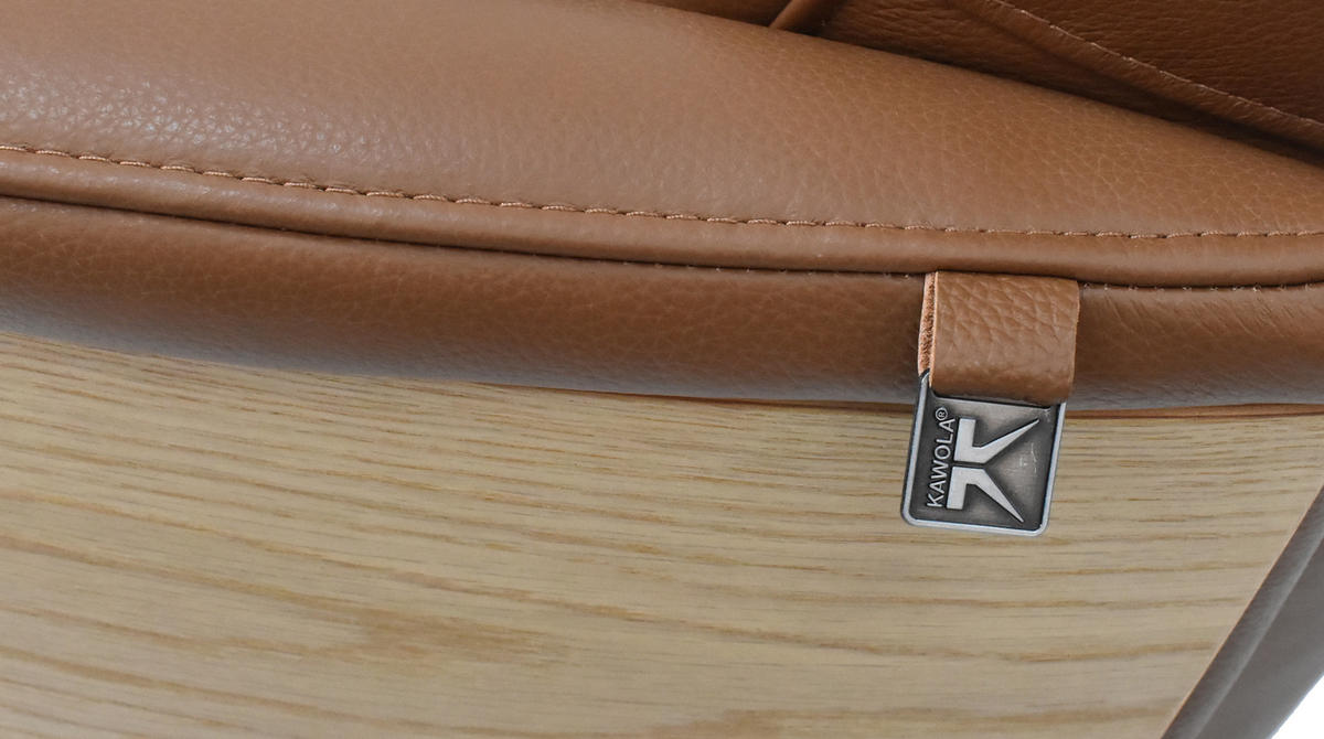 RELAXSESSEL VANITAS Braun Leder Relaxfunktion - Schwarz/Braun, Leder/Metall (75/108/86cm) - KAWOLA
