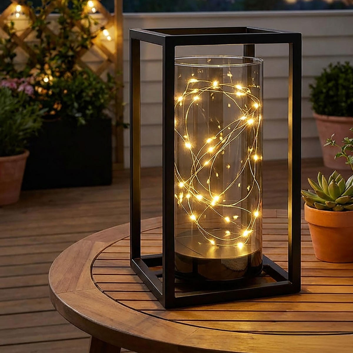 LED AUSSENLEUCHTE Metall Schwarz - Schwarz, Metall (14/14/25cm) - Globo Lighting