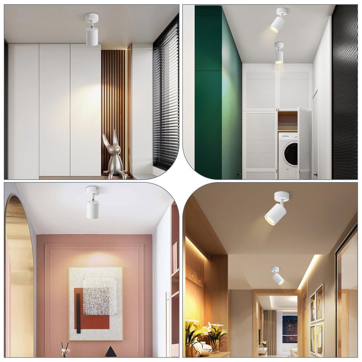 STRAHLER Freiheit 1-flammig 6/6/14 cm - Weiß, Metall (6/6/14cm) - Nettlife