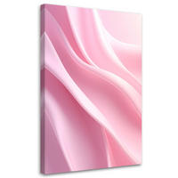 LEINWANDBILD, Abstrakte rosa Wellen mit Satinstruktur - Rosa, Textil (20/30cm) - Feeby