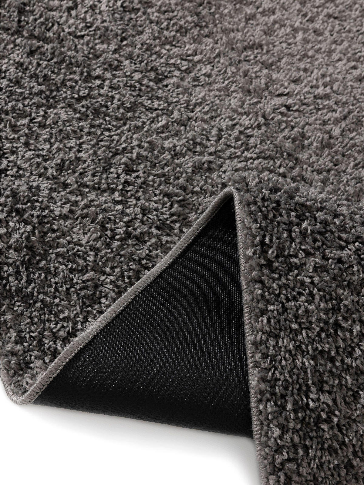 HOCHFLORTEPPICH Soho Grau 80x250 cm - Grau, Kunststoff (80/250cm) - benuta