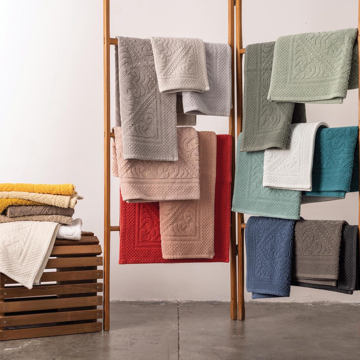 BADEMATTE Enzo jadegrün 54 x 110 cm - Jadegrün, Textil (54/110cm) - Vivaraise