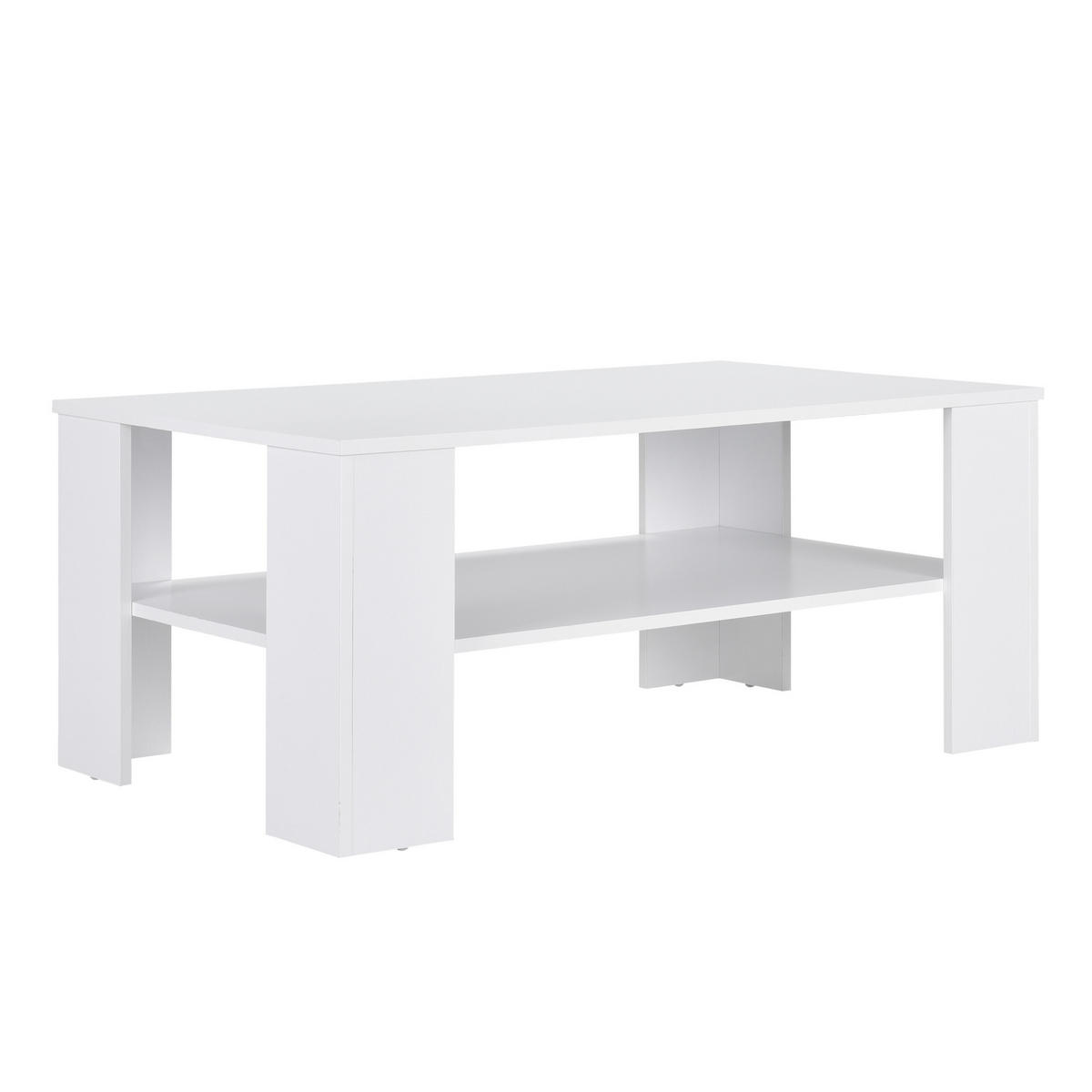 COUCHTISCH Patrice 100/60/43 - Weiß, Holzwerkstoff (60/100/43cm) - [en.casa]