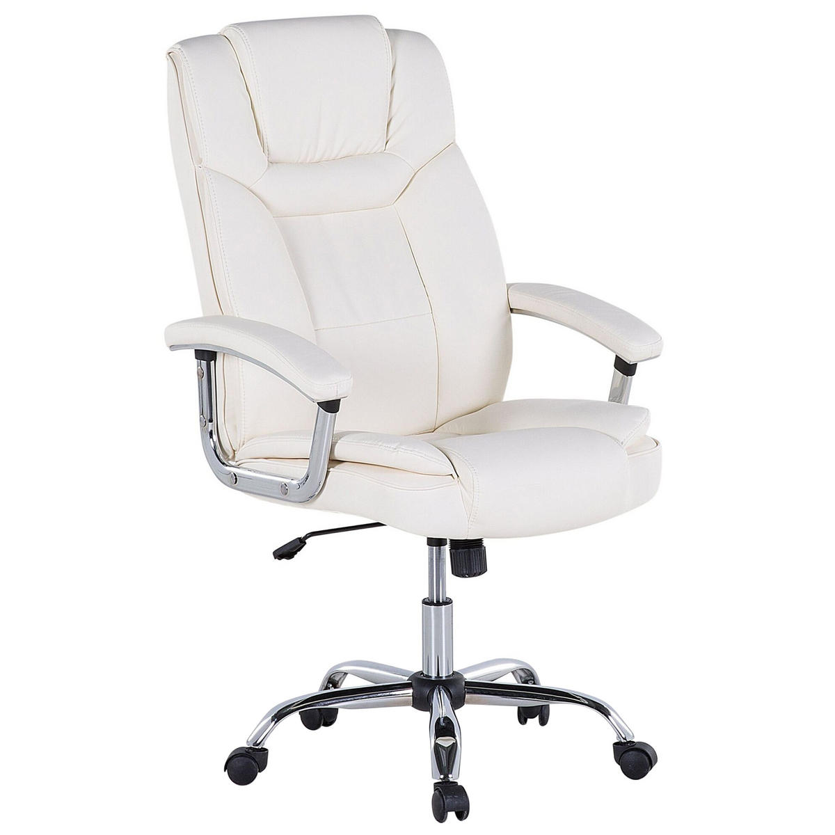 BÜROSTUHL Kunstleder Beige Advance - Beige, Kunststoff/Textil (66/100/66cm) - Beliani