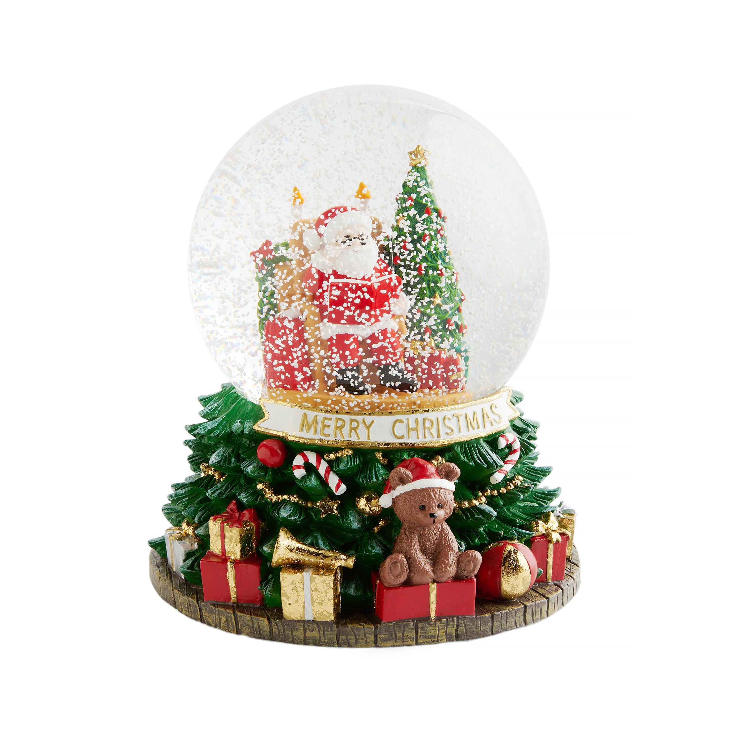 SCHNEEBALL Mit Spieluhr Frostington - Grün, Glas (15/17/15cm) - home&you