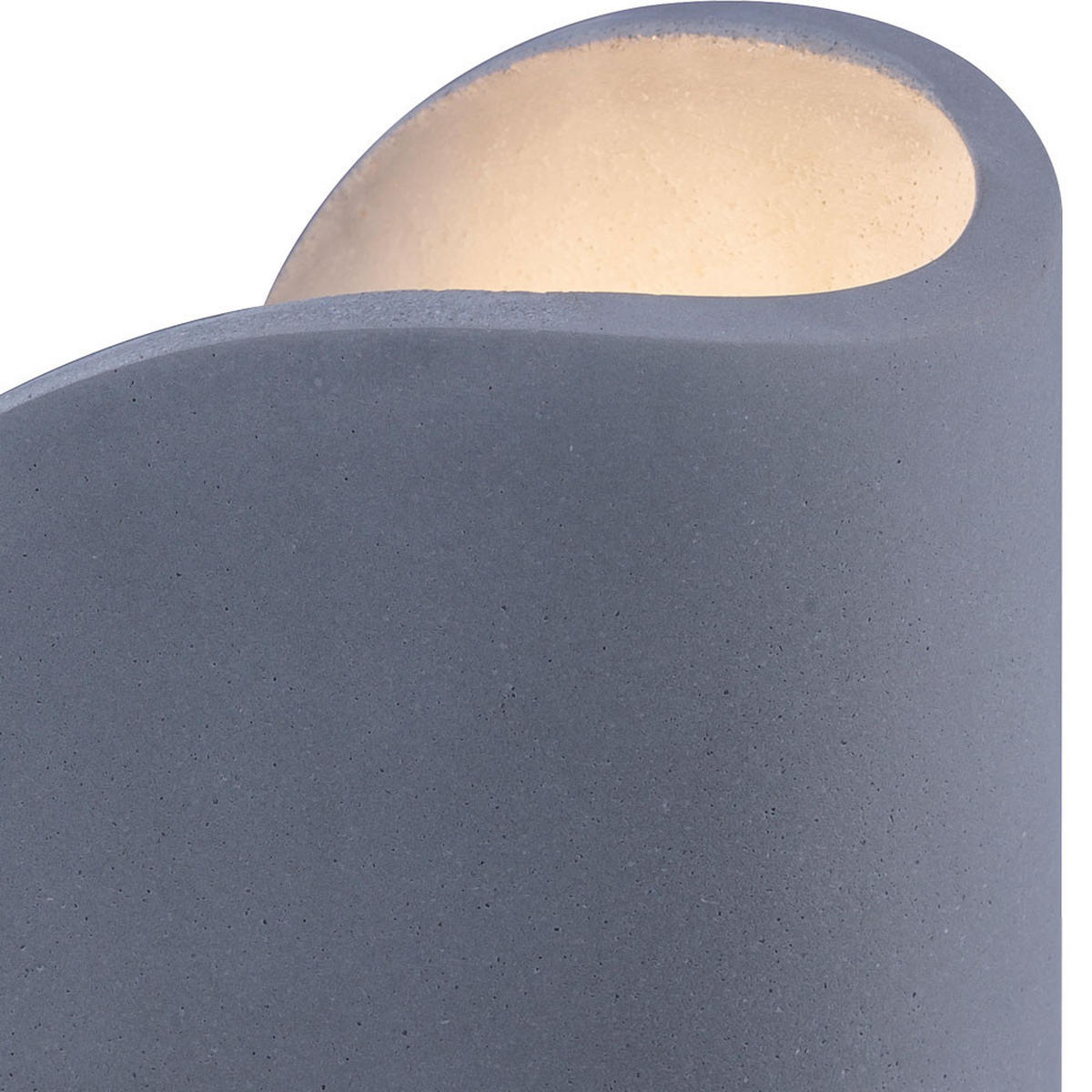 LED WANDLEUCHTE TIMO Beton Grau - Grau, Stein (15.6/15.6/6cm) - Globo Lighting