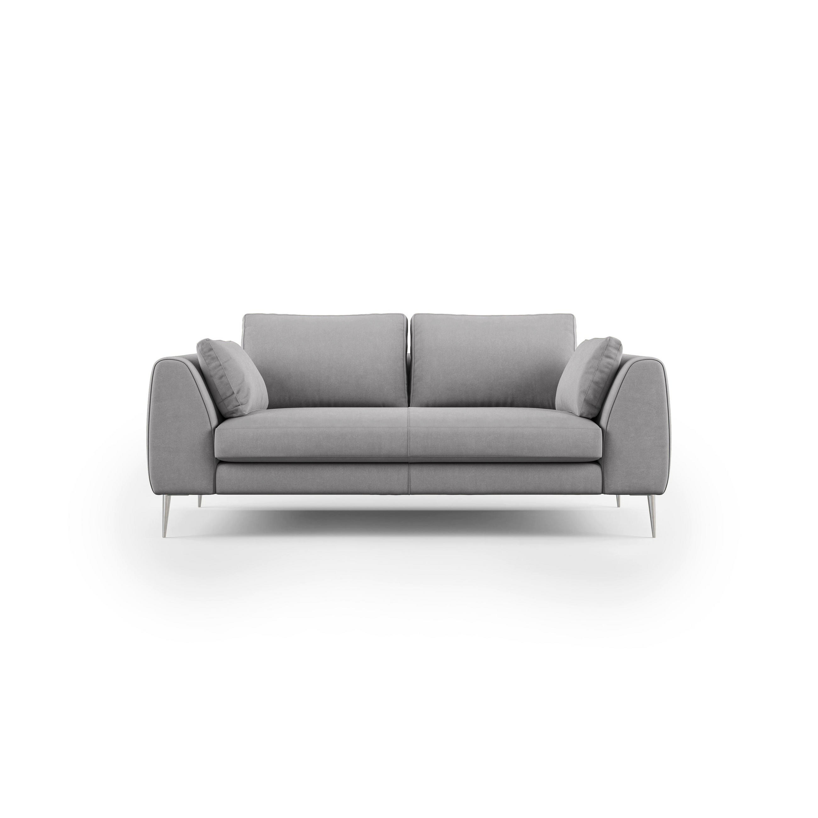 Thumbnail - Divani.store Linearsofa, Grau, Textil, 216x86x102 cm, Wohnzimmer, Sofas & Couches, Sofas