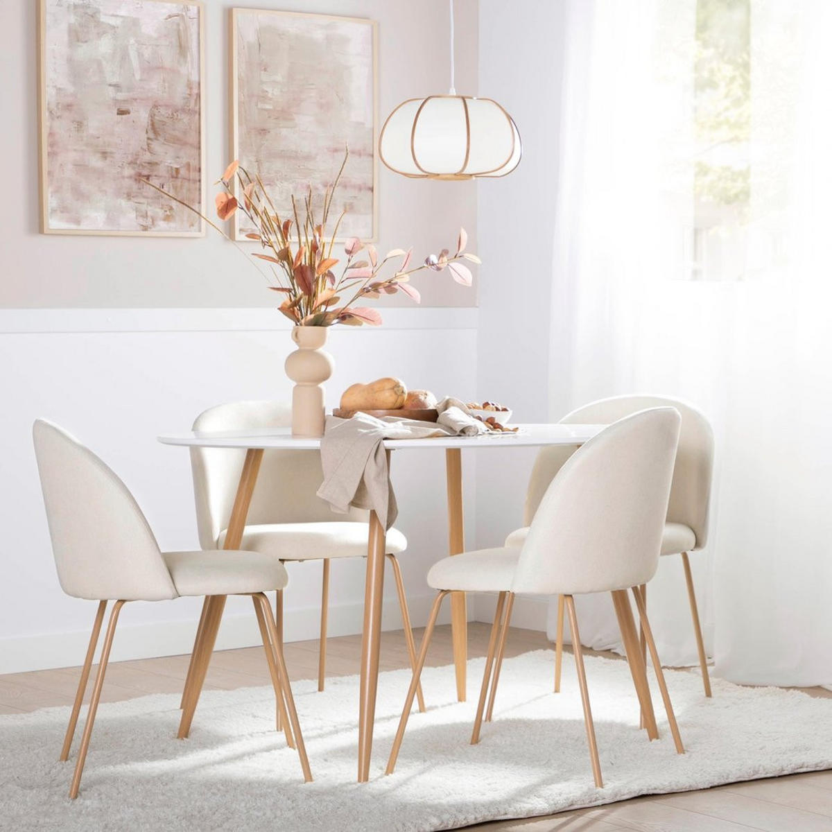 ESSTISCH Lyss Weiß 120 cm x 75 cm - Weiß, Holzwerkstoff (120/120/75cm)