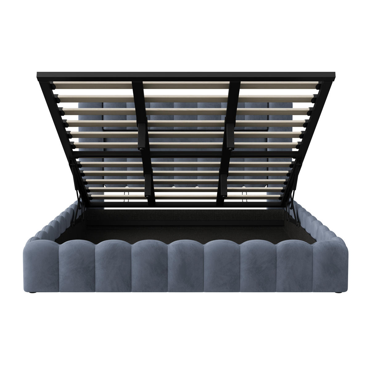 POLSTERBETT 180x200 cm Doppelbett, mit USB-Anschluss und LED-Beleuchtung, Leinenstoff in Grau - Grau, Holz (180/200cm) - BRILVERDE