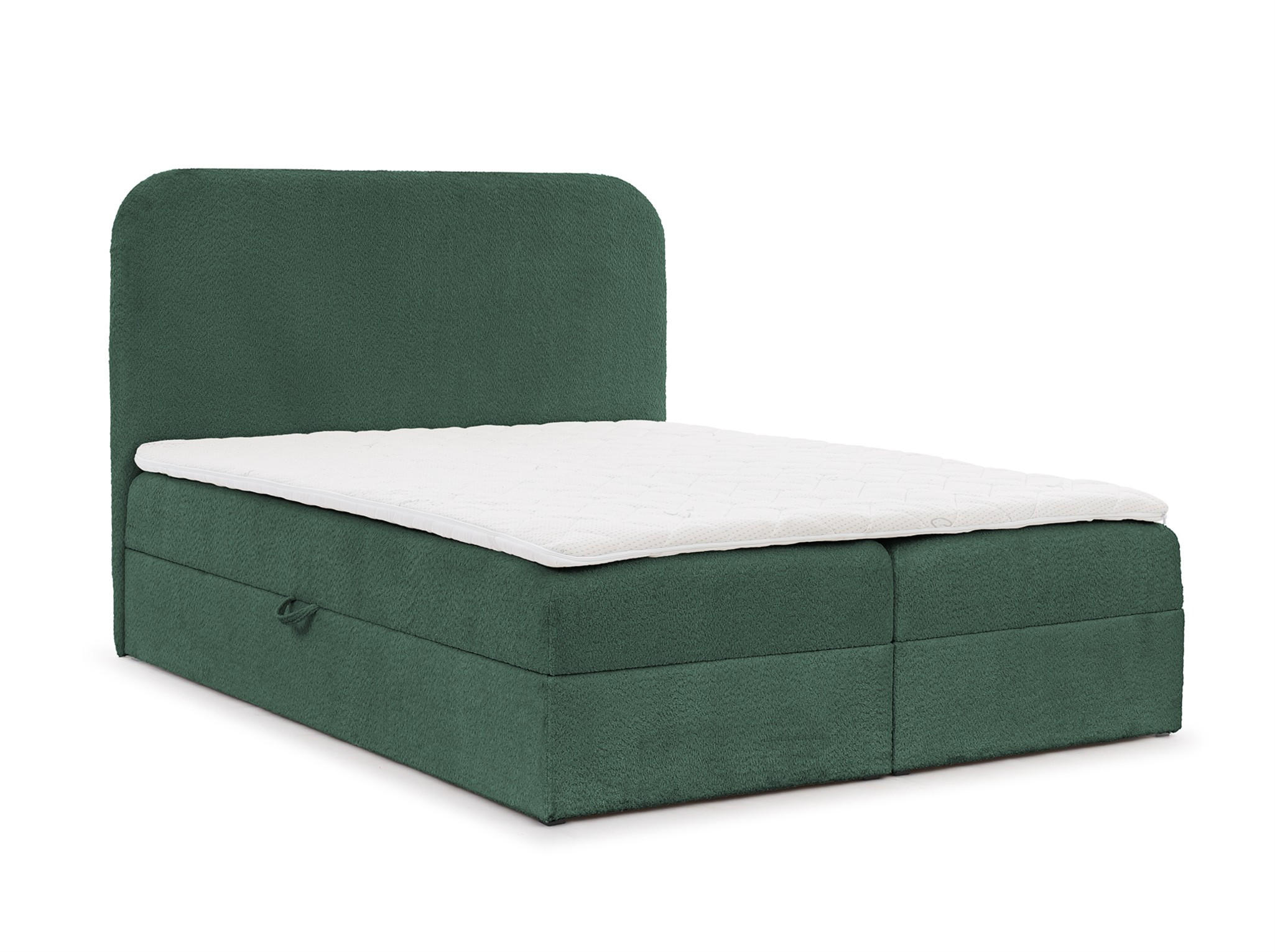 BOXBETT Amador In überlänge - Grün, Holzwerkstoff/Textil (120/220cm) - Fun Möbel