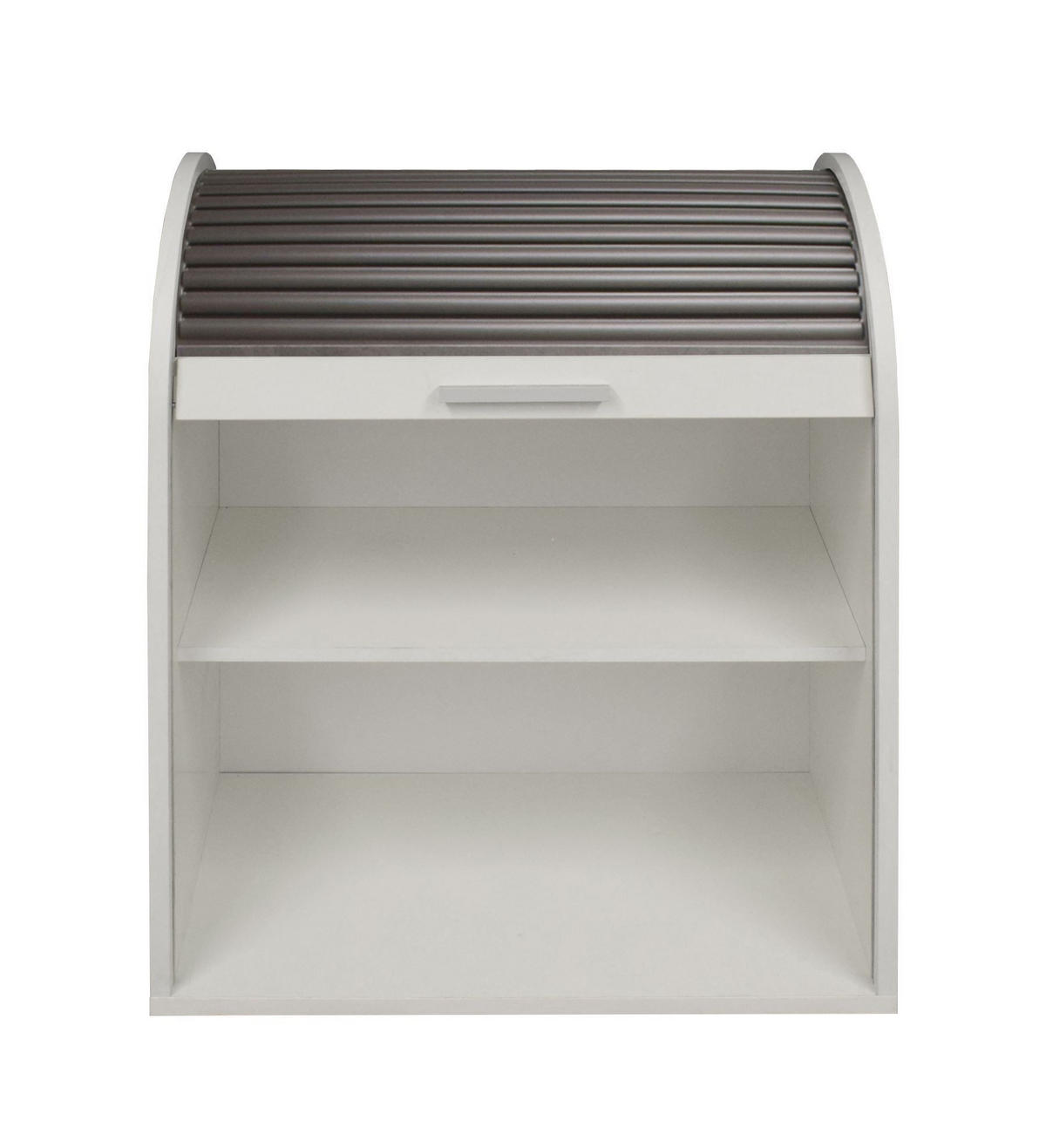 JALOUSIESCHRANK Eada 69 x 44 x 85 Rollladenschrank Weiß Matt Lack/Graphit - Graphitfarben/Weiß, Holz (69/85/44cm) - 58aufmkessel