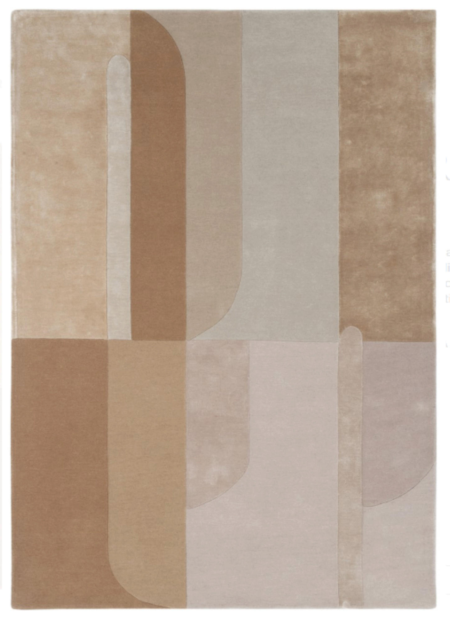 TEPPICH modern handgetuftet Wolle Viskose RICHMOND Beige 200 x 300 cm - Beige, Naturmaterialien (200/300cm) - Novatrend