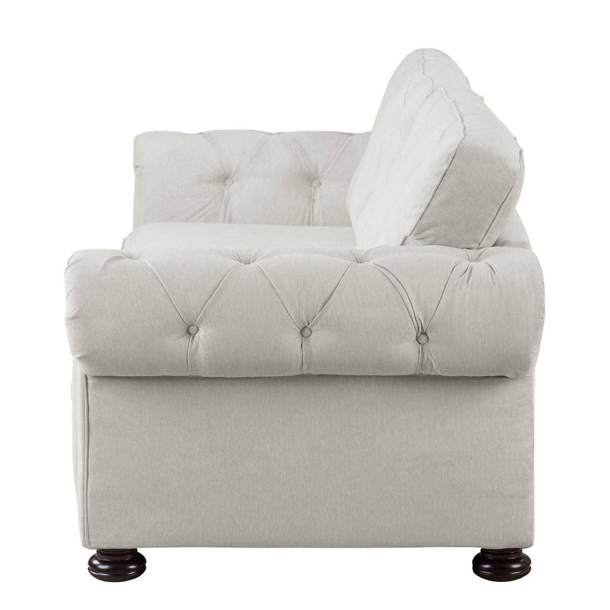 3-SITZER SOFA - Microfaser - Grau, Textil (250/93/100cm) - home24