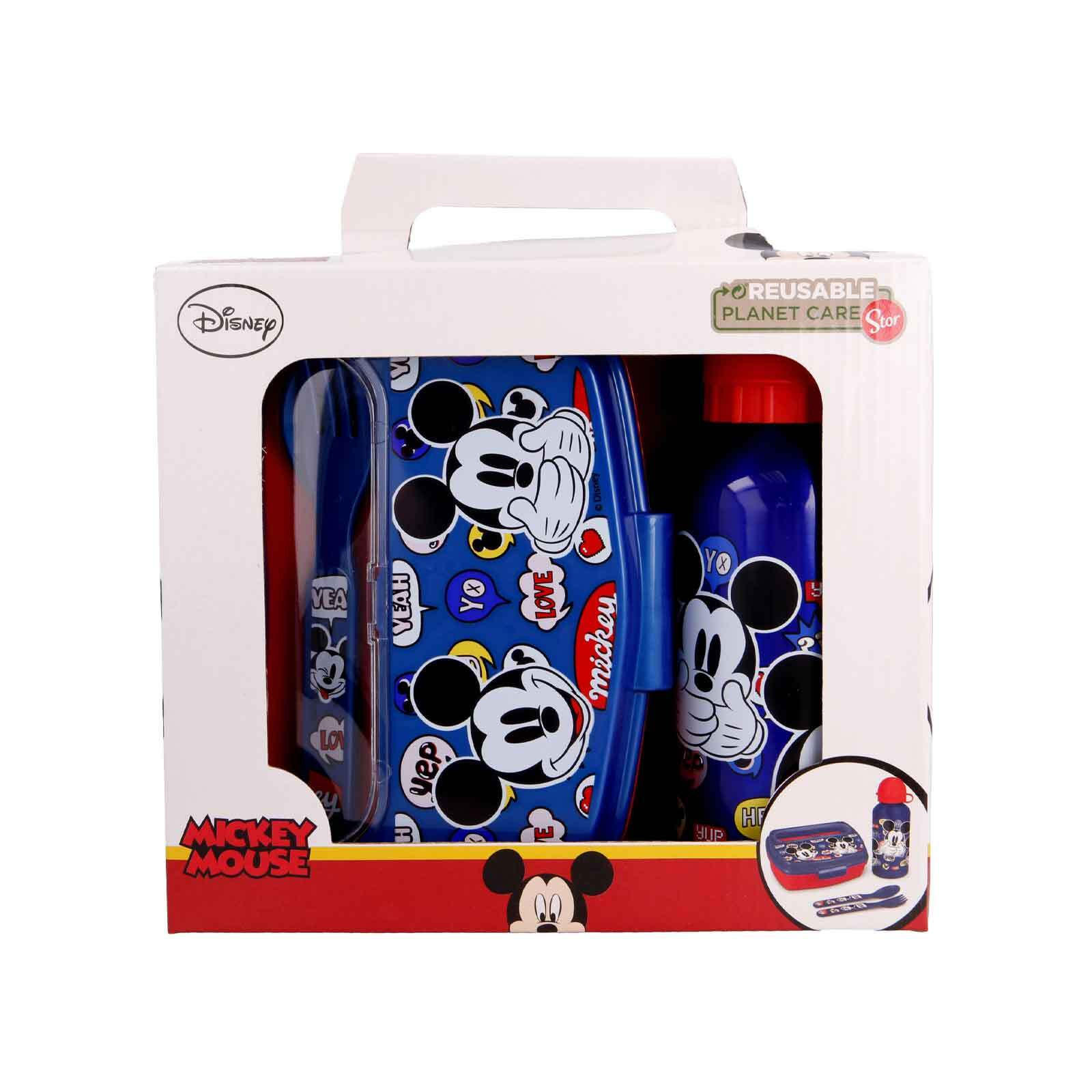 LUNCHSET It's a Mickey Thing blau 4er Set - Blau, Kunststoff (7.2/22.7/20.5cm)