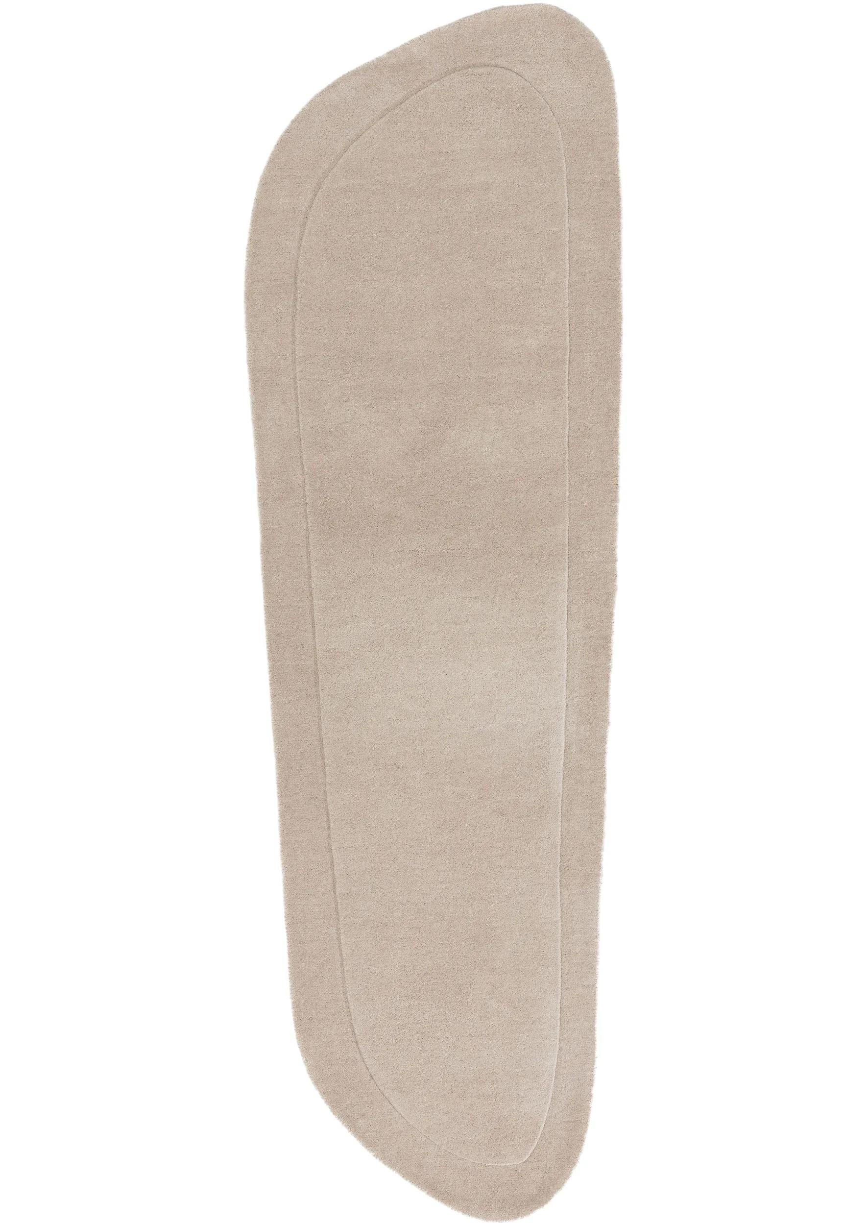 VOLNENA preproga Shape kremna 80x250 cm - krem, tekstil/naravni materiali (80/250cm) - benuta Pure