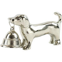 DEKOOBJEKT Dackel - Silberfarben, Metall (12/6.5/4cm) - FURNARO