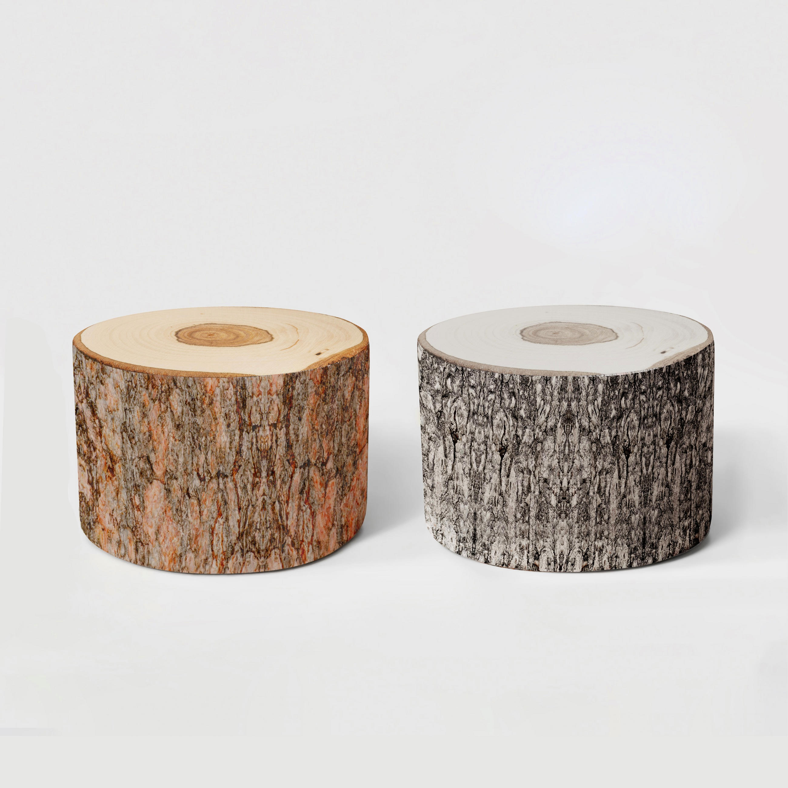 POUF Baummuster 1 Stück Braun - Braun, Textil (48/40.6/60.9cm) - Vercart