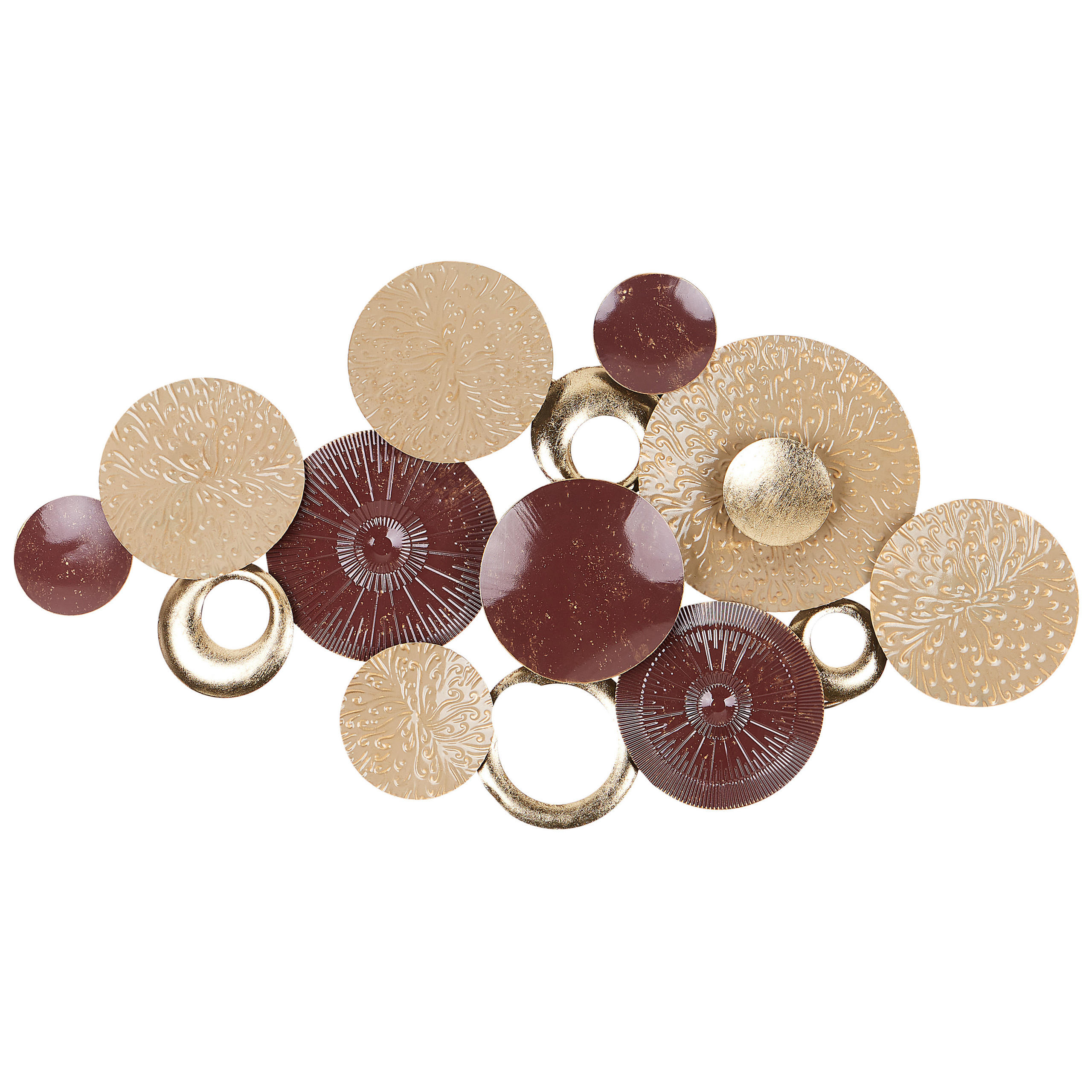 DECORATIUNE DE PERETE metal aurie/maro Bromine