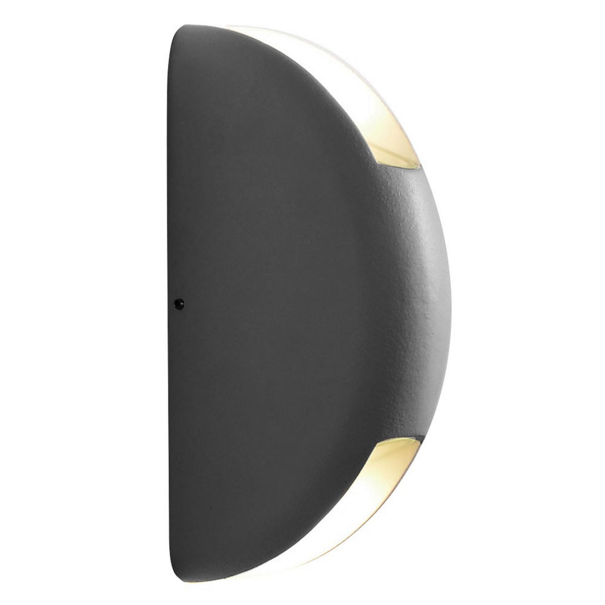 LED AUSSEN-WANDLEUCHTE Grau Metall - Grau, Glas (4.3/20/10cm)