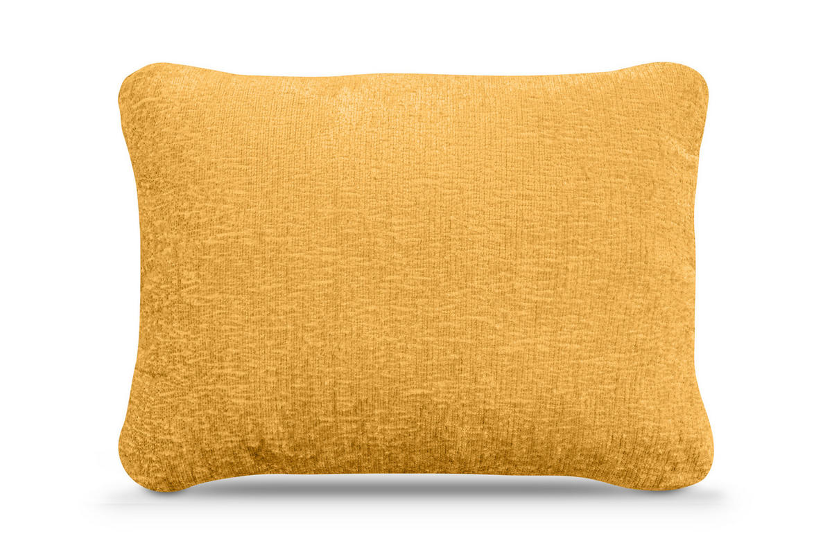 DREHSESSEL RAGGI 360° Drehfunktion mit inklusive dekorativem Kissen, Senfgelb - Hellgelb, Textil (92/75/94cm) - KONSIMO®