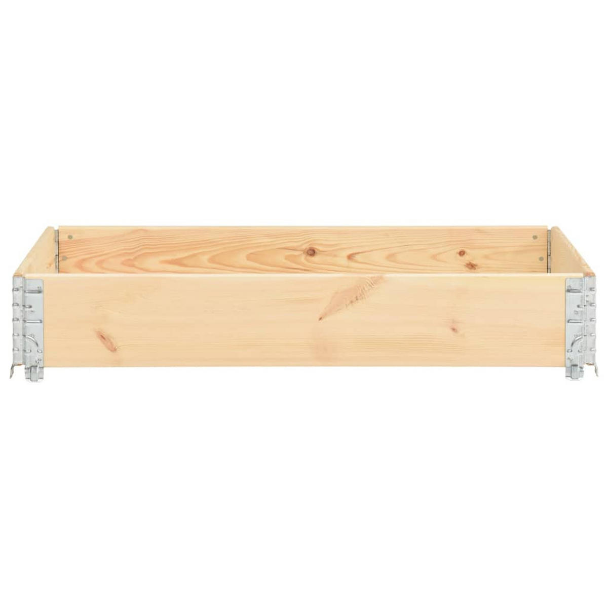HOCHBEET 80x120 cm Kiefer Massivholz - Braun, Holz (80/19/120cm) - furnicato