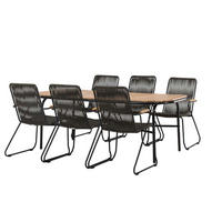GARTENSET schwarz - Schwarz, Holzwerkstoff - ebuy24