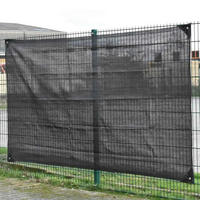 SCHWARZES Bauzaunnetz 1,80m x 3,45m - Schwarz, Kunststoff (180/5cm) - KLASEBO