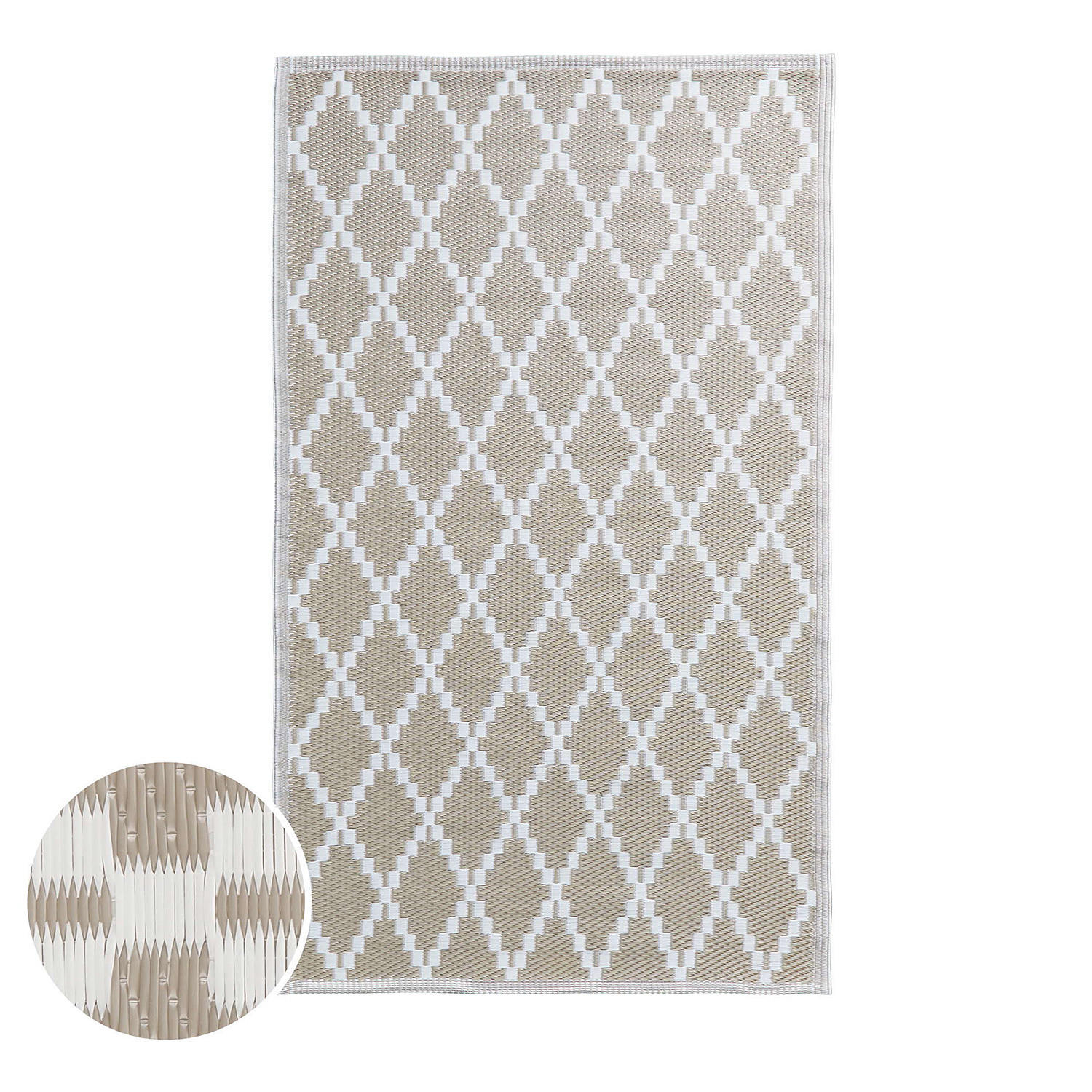 IN-/OUTDOORTEPPICH Colour Clash - Beige, Kunststoff (90/150cm) - Butlers